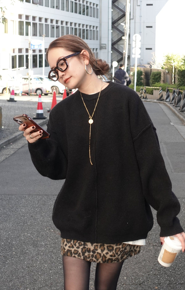 ベーシックルーズニット